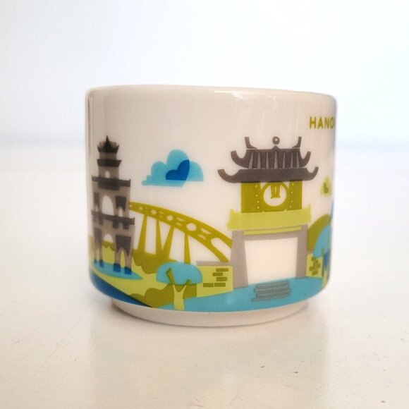 Starbucks Hanoi Vietnam You Are Here YAH Mini Coffee Mug Ornament - NEW - Picture 2 of 5